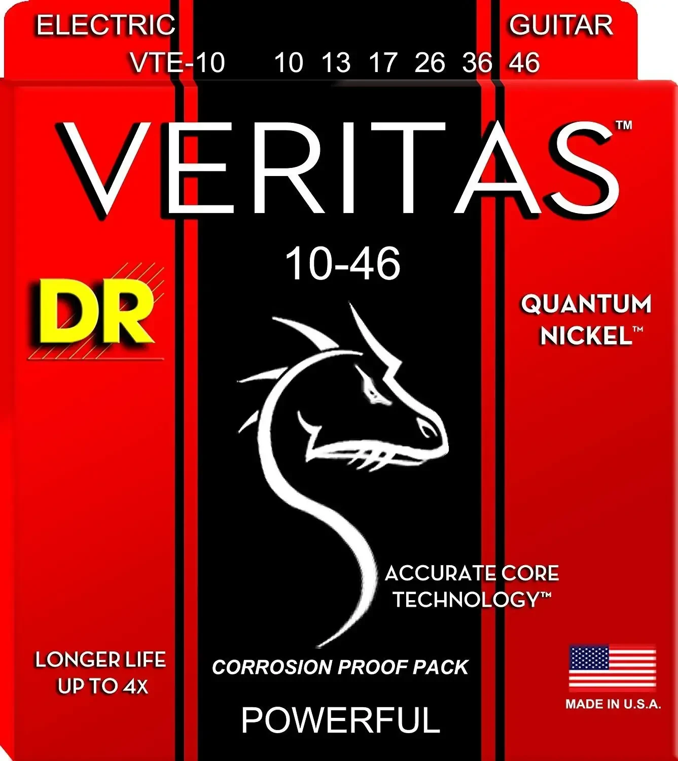 Струны для электрогитары DR Strings VTE-10 Veritas 10-46