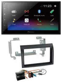 Автомагнитола для Citroen Jumper Profi (2006–2011) Pioneer 2DIN, USB, Bluetooth, DAB, MP3
