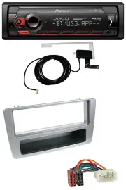 Pioneer DAB USB MP3 Bluetooth Autoradio für Honda Civic 01-03 silber man. Klima.