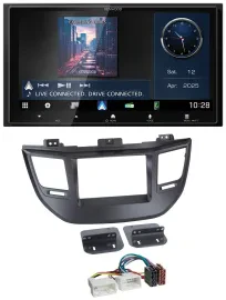 Kenwood Bluetooth 2DIN USB DAB MP3 Autoradio für Hyundai Tucson ab 15 schwarz