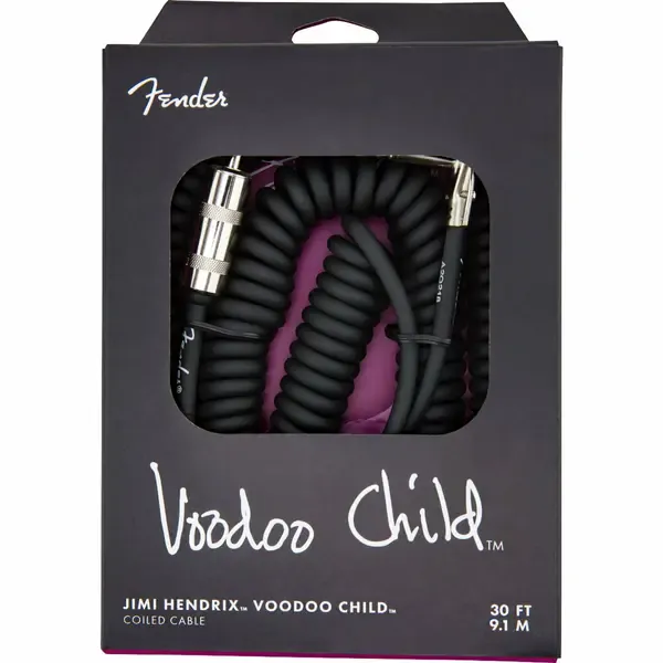Инструментальный кабель Fender Jimi Hendrix Voodoo Child Coiled Black
