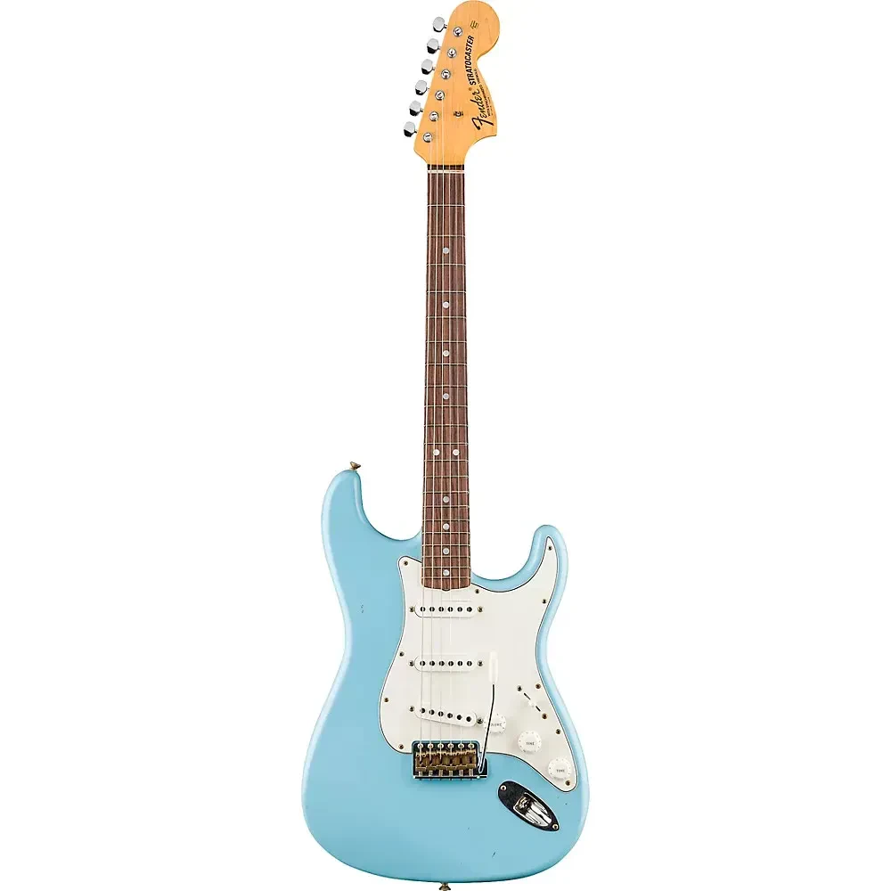 Электрогитара Fender Custom Shop 1969 Stratocaster Journeyman Relic Faded Daphne Blue