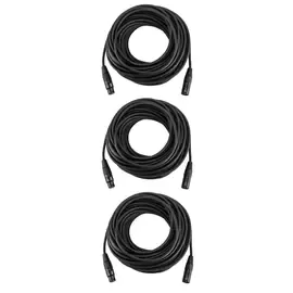 Микрофонный кабель HA 3x Platinum Quad XLR M to XLR F Microphone Cable with Rean Connectors, 100'