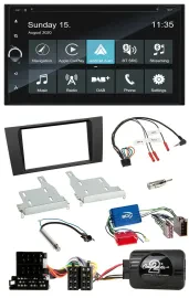 Blaupunkt 2DIN Lenkrad TMC Bluetooth USB DAB Navigation für Audi A4 99-01 Aktivs