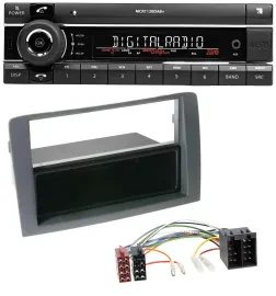 Kienzle Bluetooth MP3 USB DAB Autoradio für Fiat Idea (350, 03-11) - grau