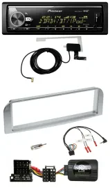 Автомагнитола Pioneer Bluetooth, DAB, USB, для Alfa 147/GT, серебристо-серый