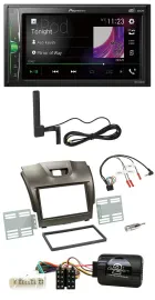 Pioneer MP3 DAB Lenkrad 2DIN Bluetooth Autoradio für Isuzu D-Max ab 2012 grau