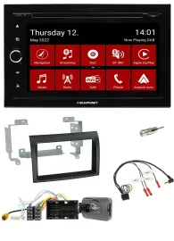 Blaupunkt 2DIN Lenkrad Bluetooth USB TMC DAB Navigation für Citroen Jumper ab 14