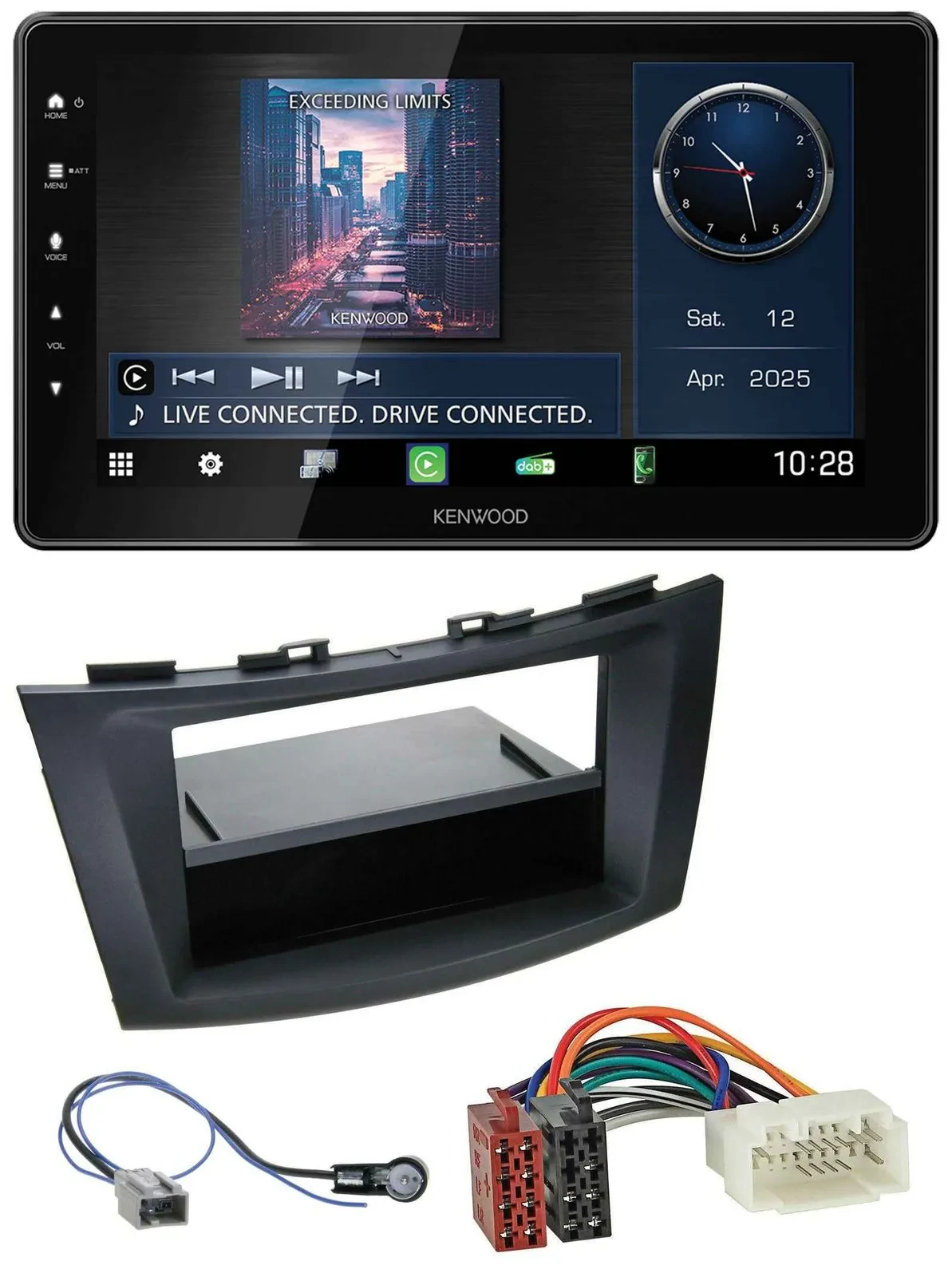 Автомагнитола для Suzuki Swift (FZ/NZ, с 2010) Kenwood MP3, Bluetooth, USB, DAB