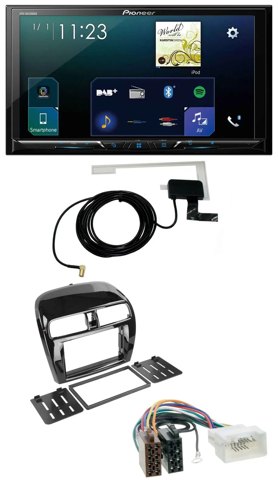 Автомагнитола Pioneer 2-DIN DAB, USB, MP3, Bluetooth для Mitsubishi Space Star/Mirage