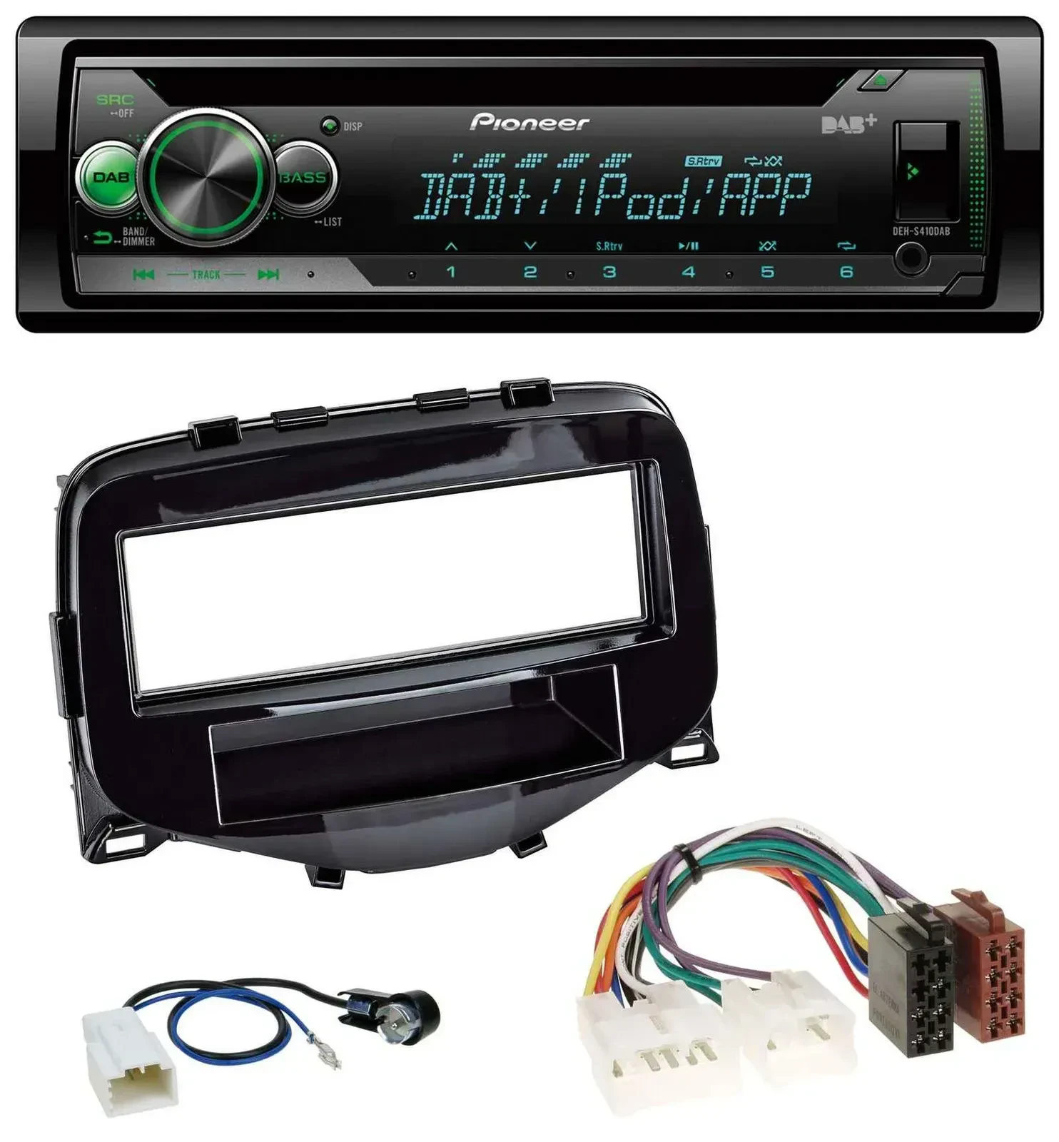 Автомагнитола для Toyota Aygo (2014–2021) Pioneer CD/USB/MP3/DAB/AUX