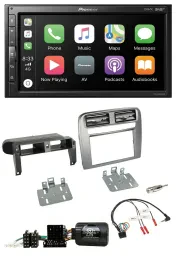 Pioneer USB Lenkrad DAB 2DIN Bluetooth Autoradio für Fiat Grande Punto anthrazit