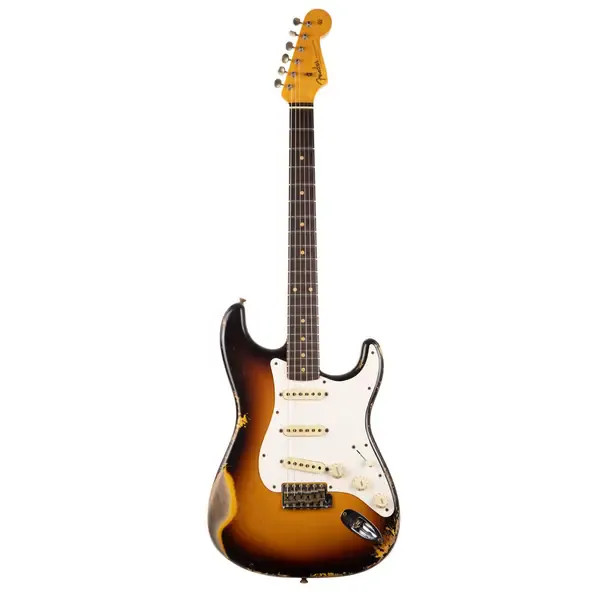 Электрогитара Fender Custom Shop 1959 Stratocaster Heavy Relic Faded Aged Chocolate 3-Color