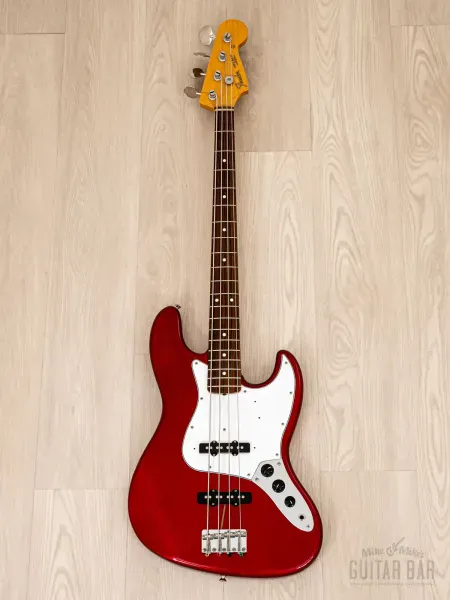 Бас-гитара Fender Japan Exclusive Classic 60s Jazz Bass JJ Candy Apple Red w/case Japan 2015