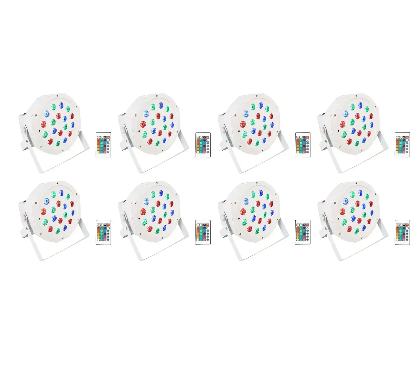 Светодиодный прибор Rockville BATTERY PAR 50 White с чехлом (8 штук)