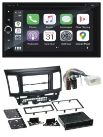 Автомагнитола для Mitsubishi Lancer EVO Blaupunkt 2 DIN, Bluetooth, DAB, USB, DVD, MP3