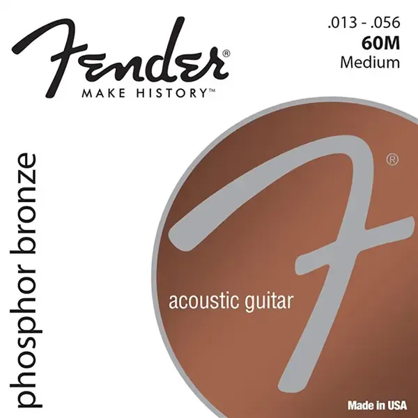 Струны для акустической гитары Fender 60M Phosphor Bronze 13-56