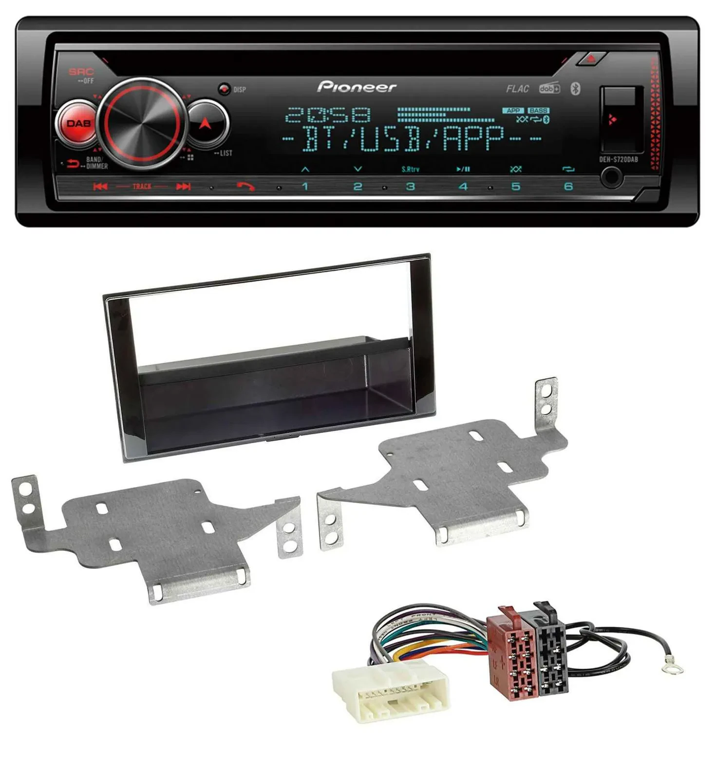 Автомагнитола для Nissan Juke Pioneer CD, MP3, DAB, Bluetooth, USB