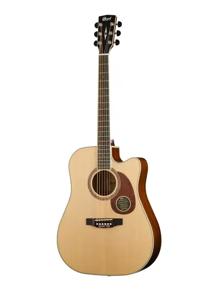 Электроакустическая гитара Cort MR730FX Dreadnought Natural Glossy с чехлом