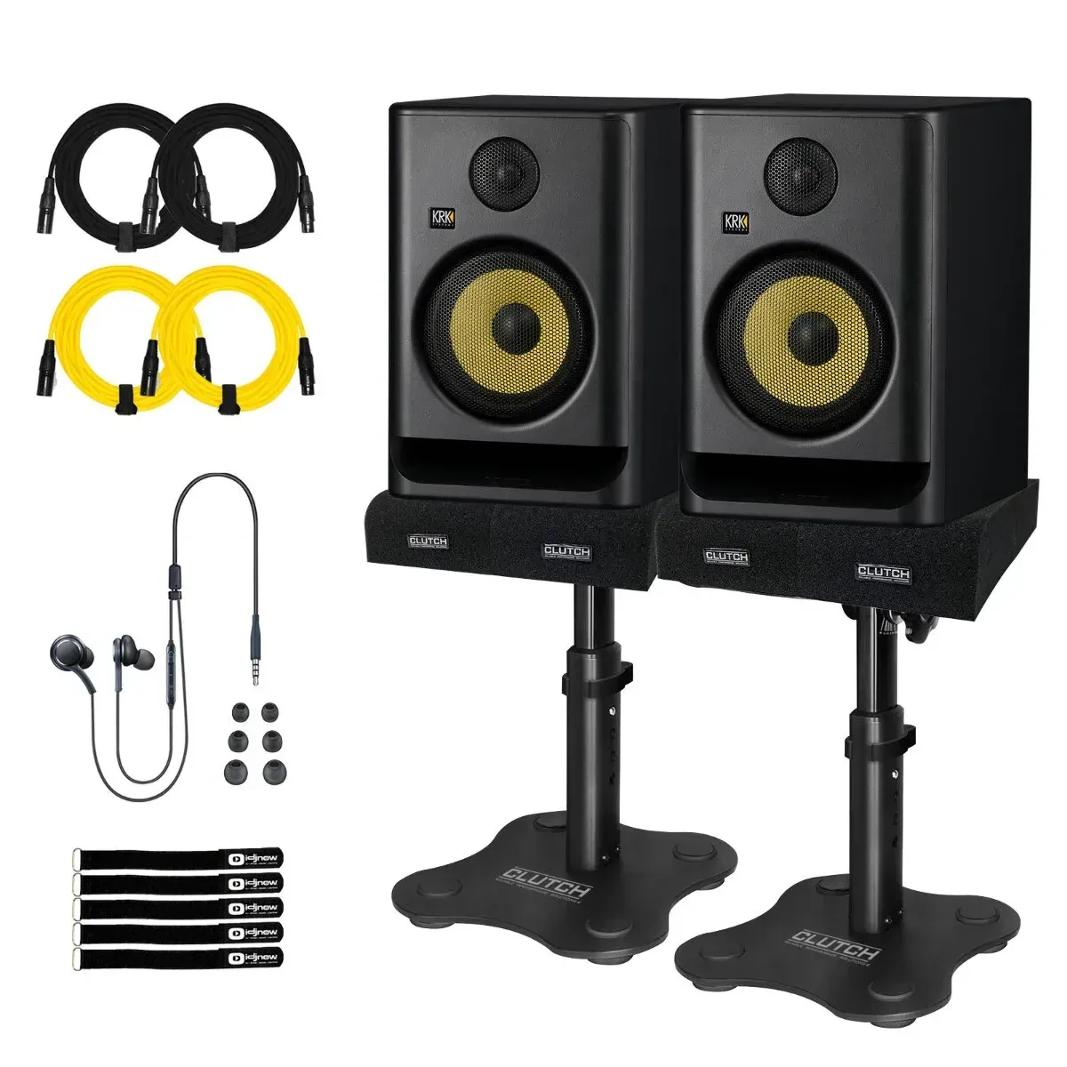Активный студийный монитор KRK Rokit 7 Generation 5 Black с аксессуарами (пара)