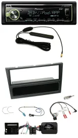 Автомагнитола Pioneer для Opel Corsa C (2004–2006), CD/USB, DAB, черная, поддержка управления на руле