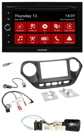 Blaupunkt 2DIN Lenkrad Bluetooth USB TMC DAB Navigation für Hyundai i10 ab 2014