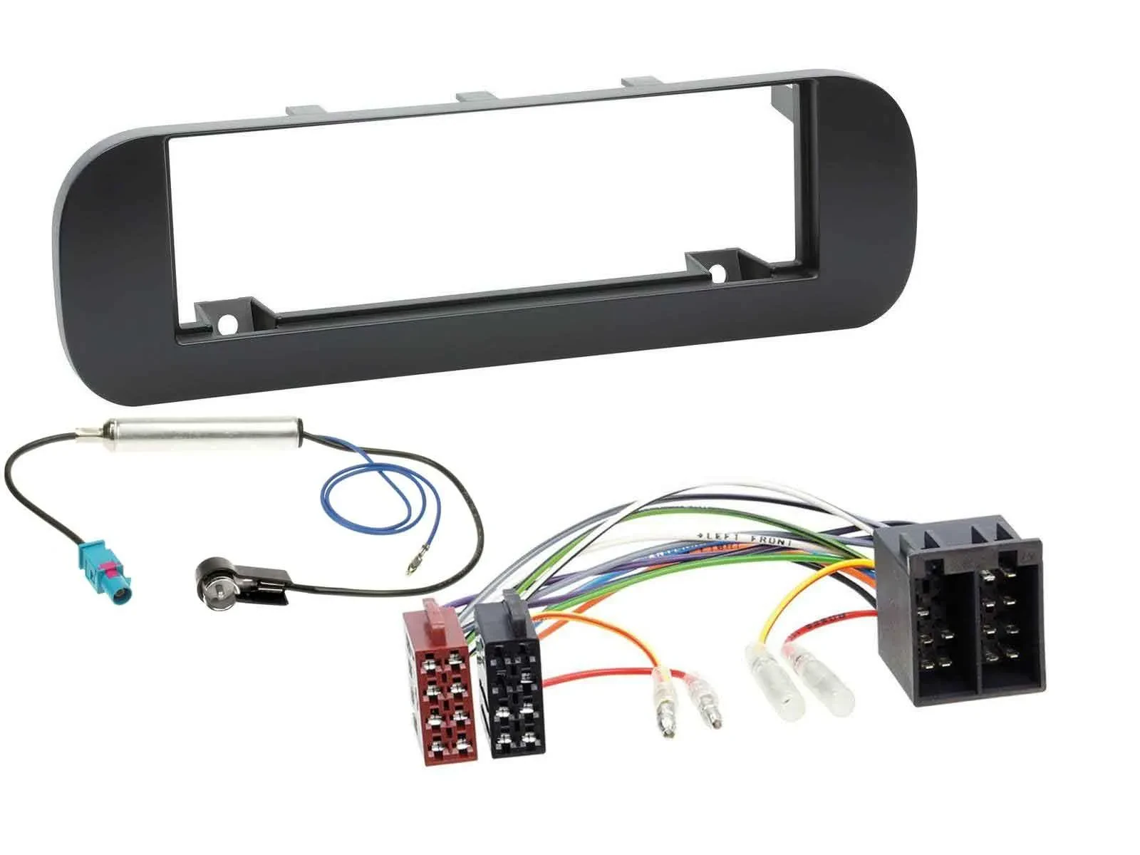 Einbauset DIN Autoradio für Fiat Panda (ab 2012) - schwarz