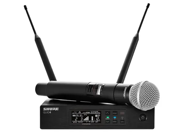 Цифровая радиосистема с ручным микрофоном Shure QLXD24E/SM58 G51