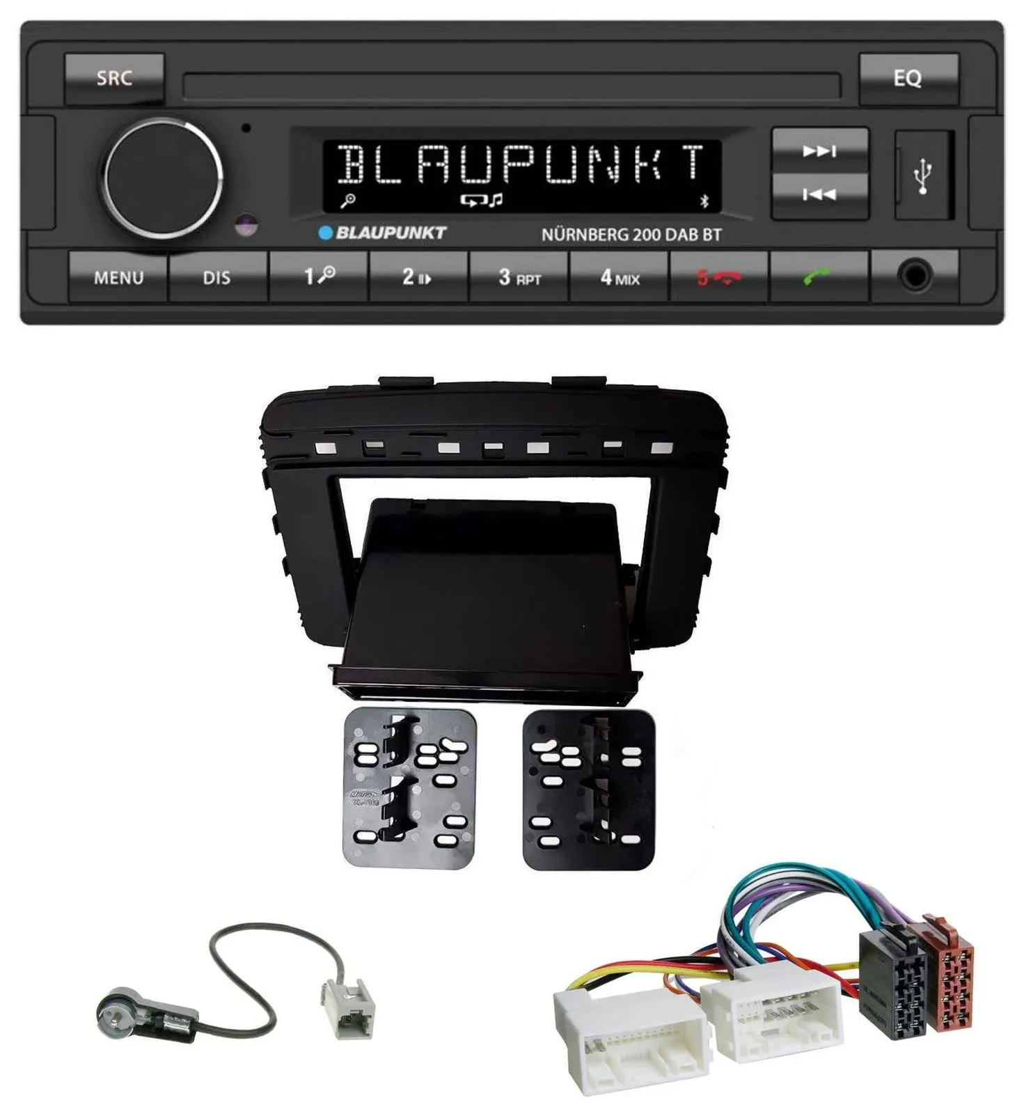 Blaupunkt USB DAB MP3 Bluetooth Autoradio für Kia Sorento (UM, ab 03/2015)