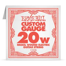 Струна для электрогитары Ernie Ball P01120 Custom gauge, сталь никелированная, калибр 20