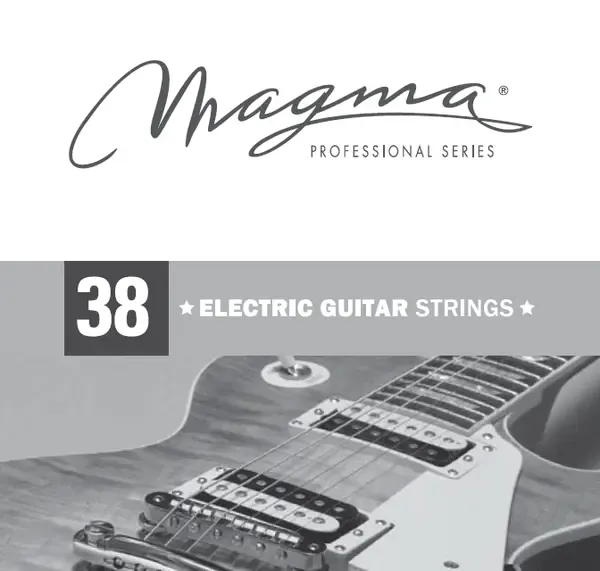 Струна одиночная для электрогитары Magma Strings GE038N Nickel Plated Steel 038