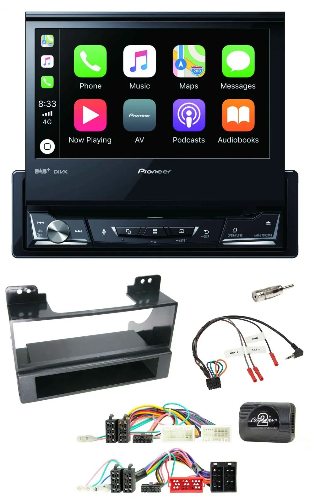 Pioneer DVD Bluetooth DAB USB Lenkrad Autoradio für KIA Carnival II VQ 2006-2011