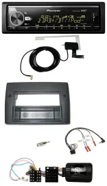 Pioneer Bluetooth DAB USB Lenkrad Autoradio für Fiat Stilo 2001-2007 Profi Ablag
