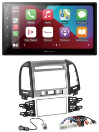 Pioneer USB MP3 DAB 2DIN Bluetooth Autoradio für Hyundai Santa Fe USB AUX 3 Scha