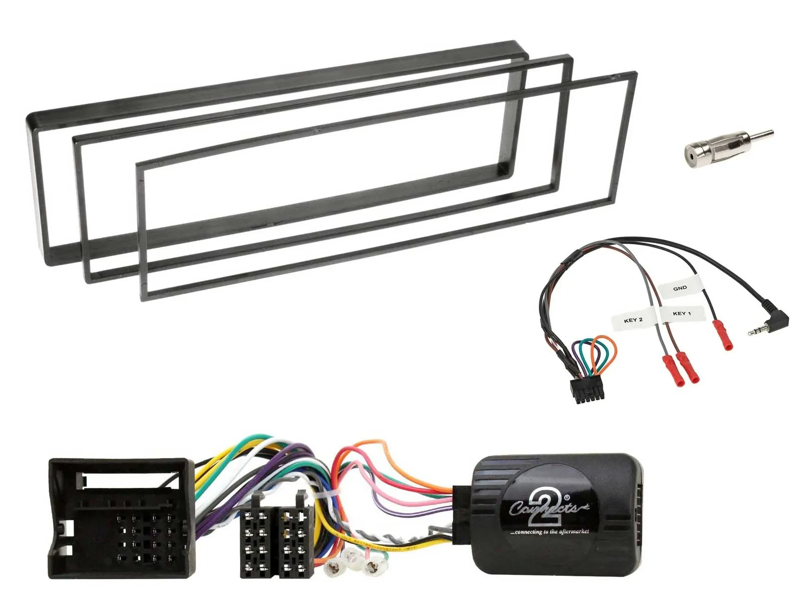 Адаптер рулевого управления для автомагнитолы Caraudio24 для Peugeot 307/1007 2005–2009 (набор) DIN