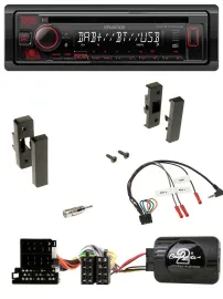 Kenwood Lenkrad CD USB Bluetooth DAB Autoradio für Audi A3 8L 1996-2000