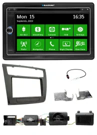Blaupunkt Bluetooth 2DIN Lenkrad DAB USB TMC Navigation für BMW 1er PDC aut. Kli