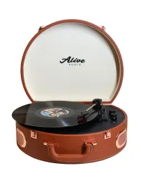 Виниловый проигрыватель Alive Audio MOVIE French chocolate c Bluetooth