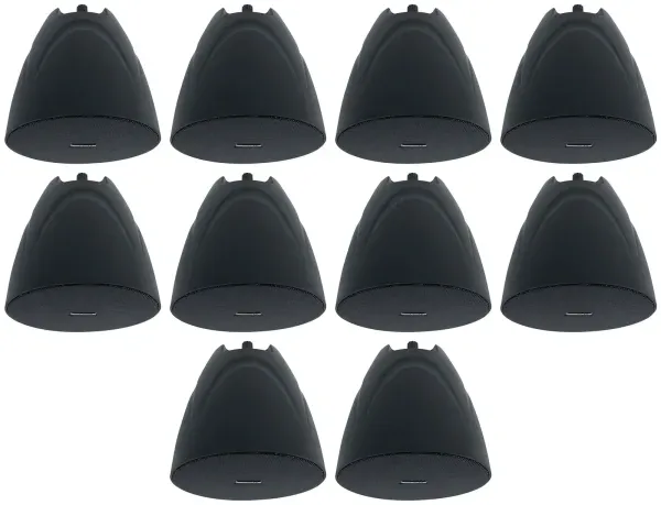 10) Rockville PEN-525T Black 5.25" 70V Hanging Pendant Speakers 4 Restaurant/Bar