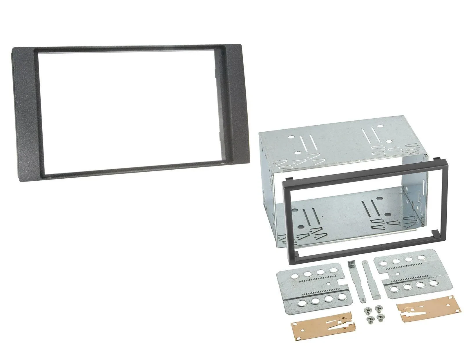 Einbaurahmen Set Doppel DIN Autoradio für Ford Focus Fiesta Fusion 2004-2013 ant