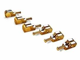 Babicz Full Contact Hardware Strat/Stratocaster Narrow Bridge Saddle Set - GOLD