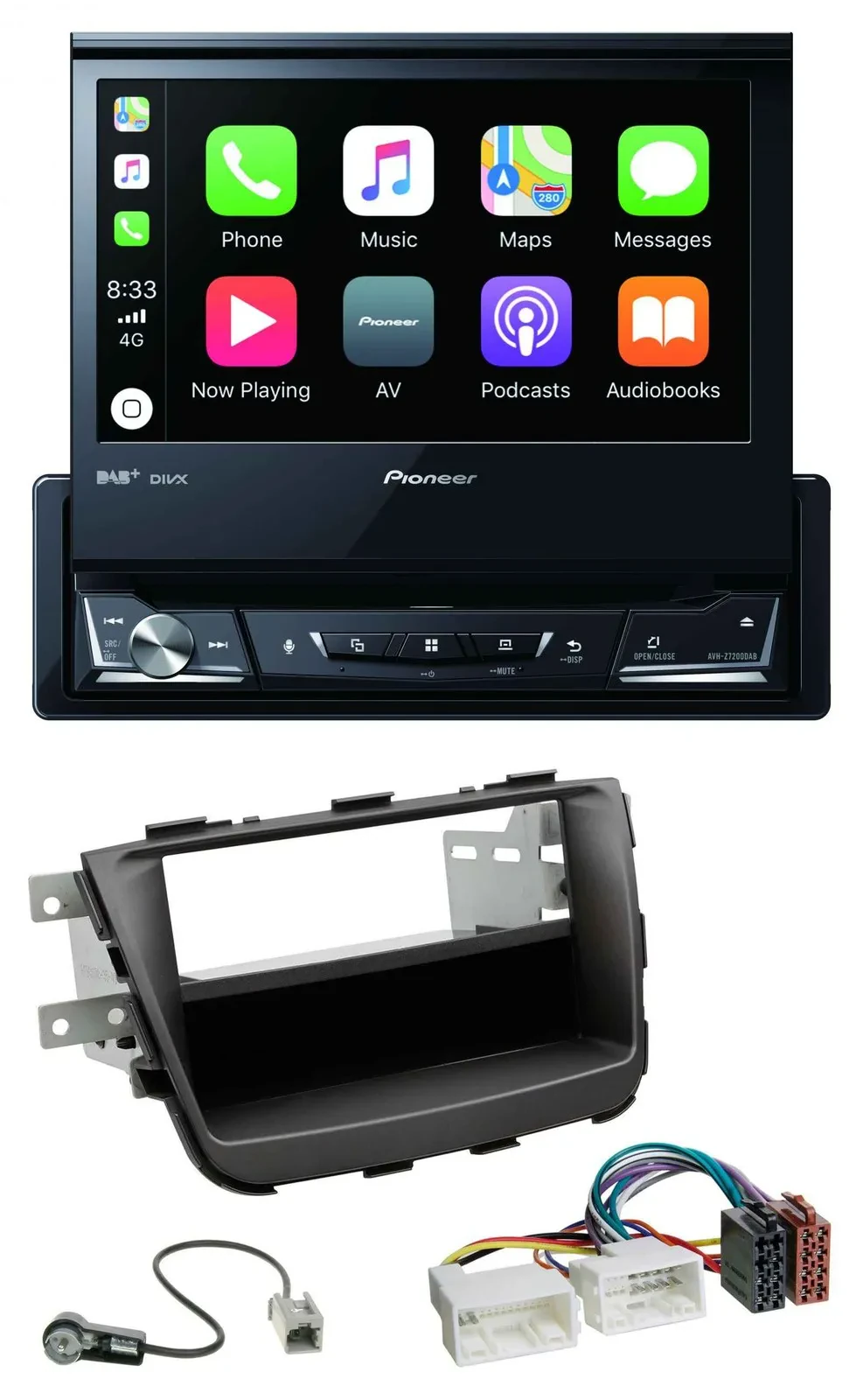 Автомагнитола Pioneer для Kia Sorento II XM (2012–2015) DVD, Bluetooth, DAB, USB, MP3