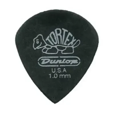 Медиаторы DUNLOP 482P1.0 Tortex Pitch Black Jazz III 1.0мм