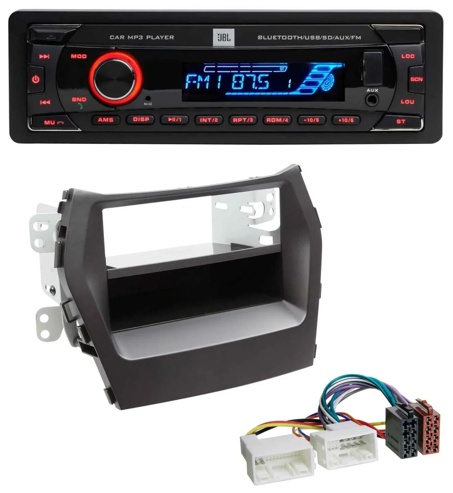 JBL AUX MP3 USB Bluetooth SD Autoradio für Hyundai Santa Fe (ab 2012)