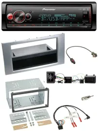 Pioneer Bluetooth USB Lenkrad DAB Autoradio für Ford Kuga 2008-2012 silber