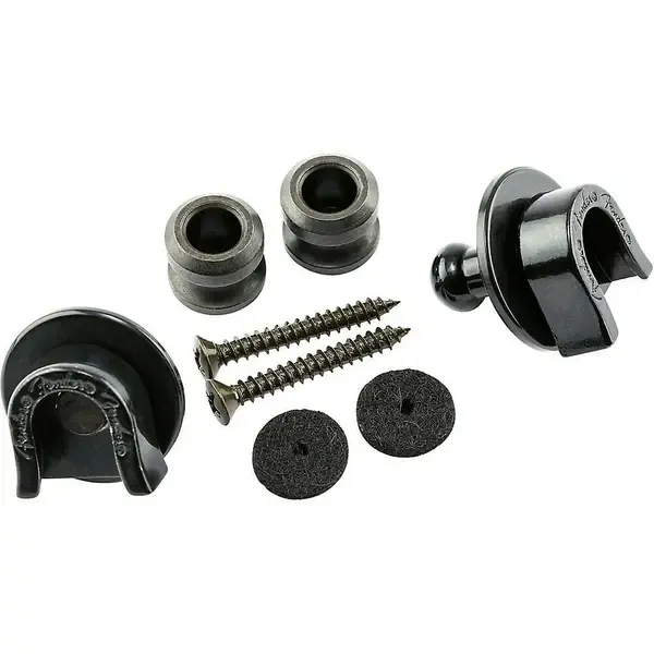 Крепление гитарного ремня Fender Security Locks Buttons Black (пара)