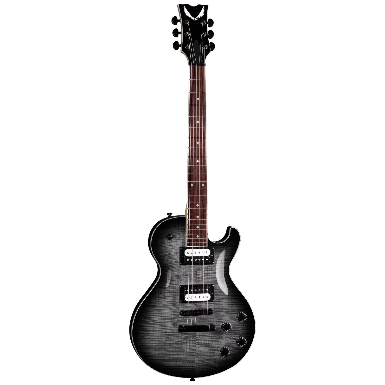 DEAN GUITARS Thoroughbred X Flame Maple Charcoal Burst