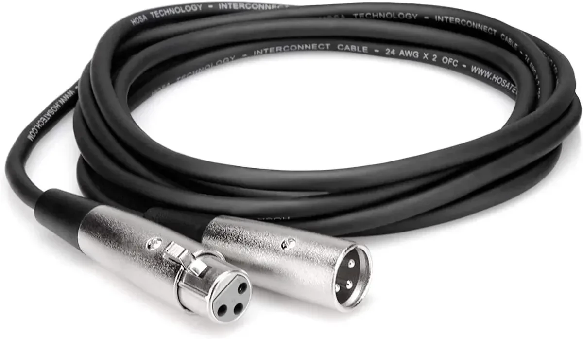 Микрофонный кабель Hosa Technology XLR-115 Black 5 м