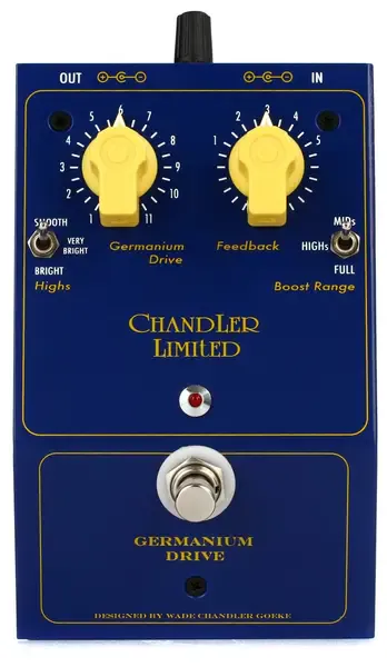 Педаль эффектов для электрогитары Chandler Limited Germanium Drive Distortion Pedal