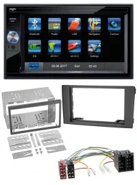 Blaupunkt SD Bluetooth 2DIN MP3 USB AUX Autoradio für Iveco Daily 06-14 schwarz